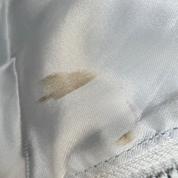 Express Silver Mesh Shoulder Bag With Chain Strap Shimmer Evening Party Clutch - Picture 14 of 16